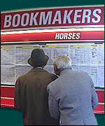 Advantageous strategy of rates in bookmaker office